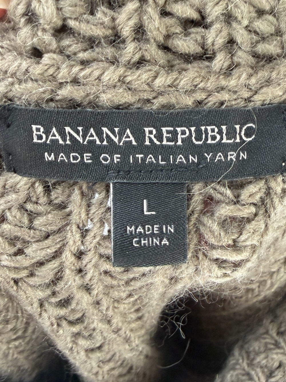 Banana Republic Chunky Cowl Neck Sweater - Olive - Picture 4 of 8